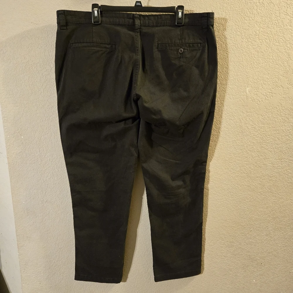 George Mens New Black Casual Chino Slim Dress Pants 40 X 30